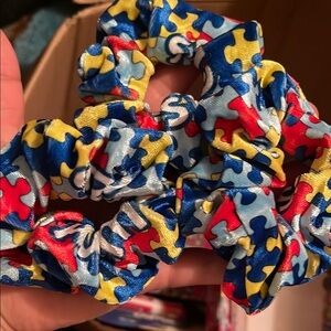 Autism Awareness scrunchies